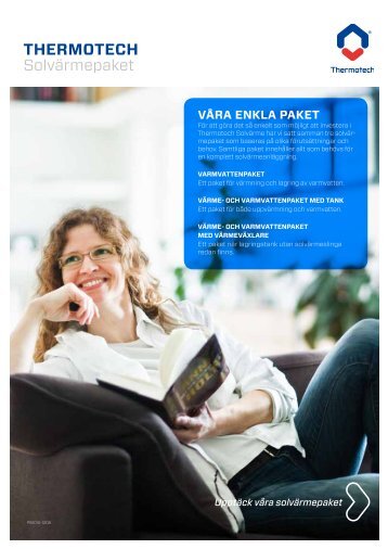 Produktblad, Thermotech solvärmepaket
