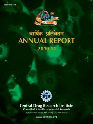 Cover page & Director's Report - Central Drug Research Institute