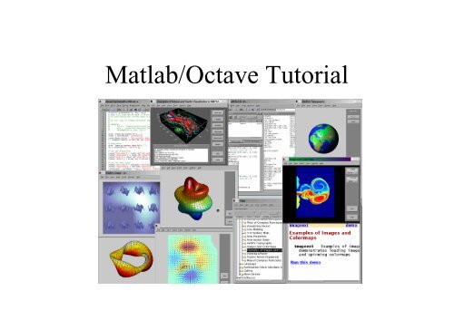 Matlab/Octave Tutorial