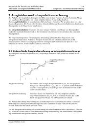 Ausgleichs- und Interpolationsrechnung