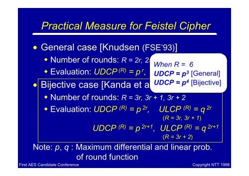 E2 - A Candidate Cipher for AES