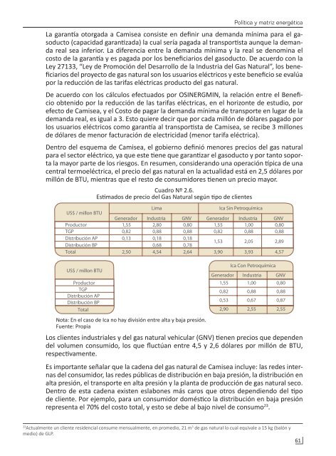 Apuntes para el Plan Energético Nacional - osinergmin