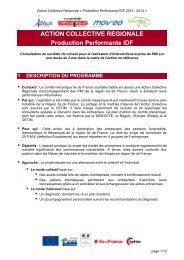 ACTION COLLECTIVE REGIONALE Production Performante ... - Cetim