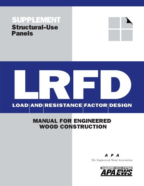 Supplement - Structural Use Panels - American Wood Council