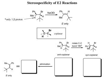 Stereospecificity of E2 Reactions - Carbon Rules
