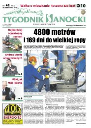 4800 metrów i 169 dni do wielkiej ropy - Tygodnik Sanocki