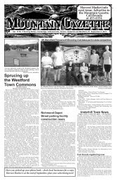 Sprucing up the Westford Town Commons - Mountain Gazette