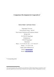 Competence Development in Cooperatives - Martin Mulder, PhD