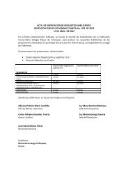 ACTA DE VERIFICACION DE REQUISITOS HABILITANTES ...