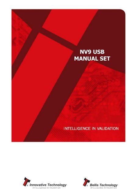 NV9 USB manual set - cover sheet - Sensis