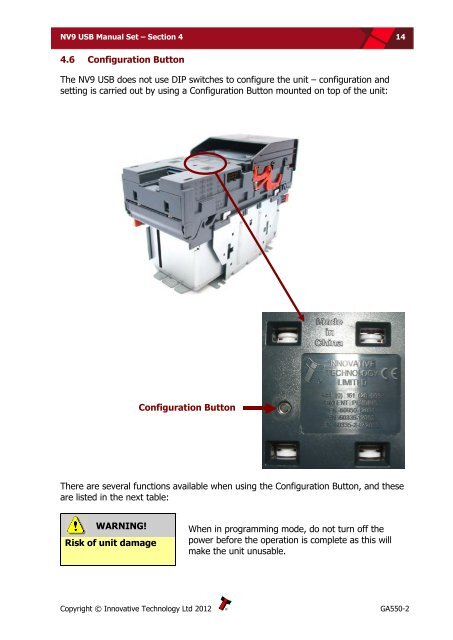 NV9 USB manual set - cover sheet - Sensis