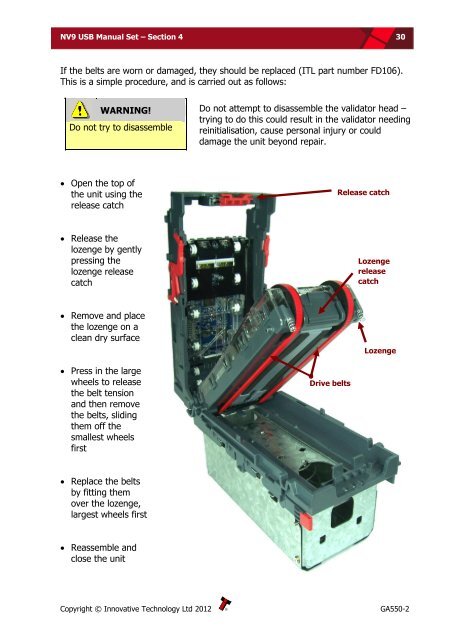 NV9 USB manual set - cover sheet - Sensis