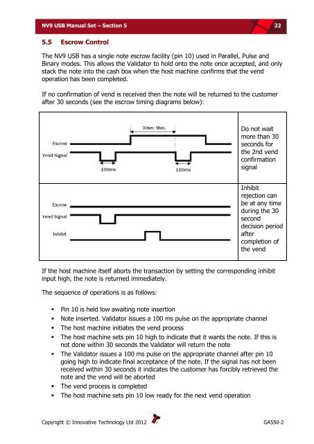 NV9 USB manual set - cover sheet - Sensis