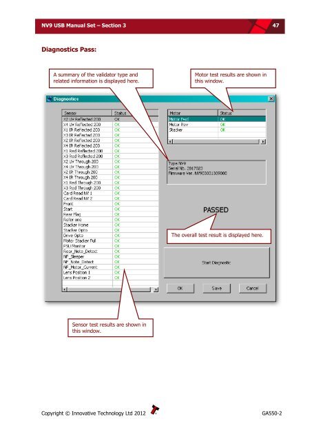 NV9 USB manual set - cover sheet - Sensis