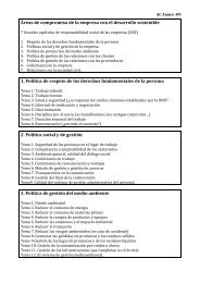 Ãreas de compromiso de la empresa con el desarrollo sostenible 1 ...