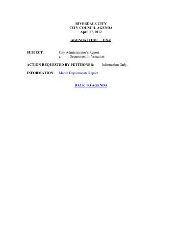 riverdale department of public safety crime bulletin - Riverdale City