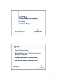 EMV bei Frequenzumrichtern - Schurter