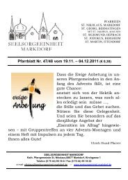 Pfarrblatt Nr. 47/48 vom 19.11. â€“ 04.12.2011 (â‚¬ 0,30)