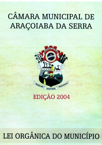 Lei OrgÃ¢nica do Municipio - Aracoiaba.sp.gov.br