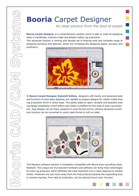 Booria Carpet Designer RoboTuft - Booria Textile CAD/CAM Systems