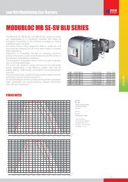 MODUBLOC MB SE-SV BLU SERIES - Riello by Unimech Thailand