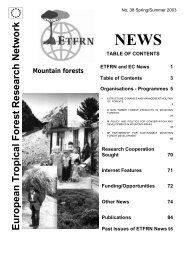Download the publication - European Tropical Forest Research ...