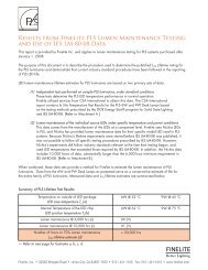 Results from Finelite PLS Lumen Maintenance Testing and Use of ...