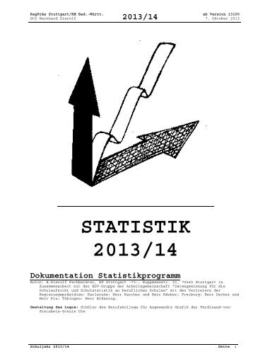 STATISTIK 2013/14 - RegierungsprÃ¤sidium Stuttgart