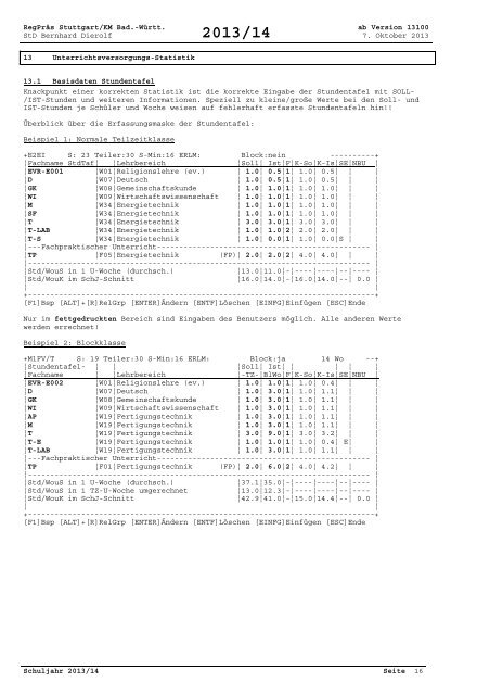 STATISTIK 2013/14 - RegierungsprÃ¤sidium Stuttgart