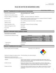 HOJA DE DATOS DE SEGURIDAD (HDS) - Imestre