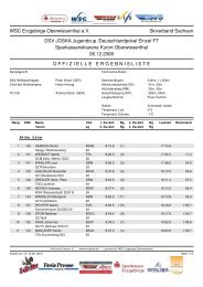 WSC Erzgebirge Oberwiesenthal e.V. Skiverband Sachsen DSV ...