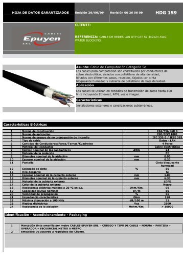 HDG-159 - Cables Epuyen SRL