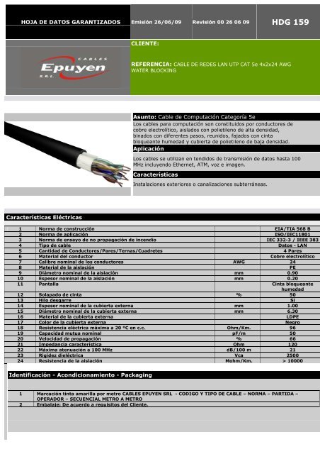 HDG-159 - Cables Epuyen SRL