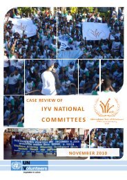 Case review of IYV National Committees - World Volunteer Web