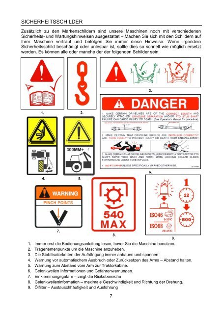 PA600 Operator Manual (German) - McConnel