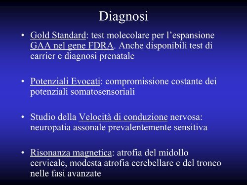 Lezione Atassie - UniversitÃ  degli Studi di Perugia