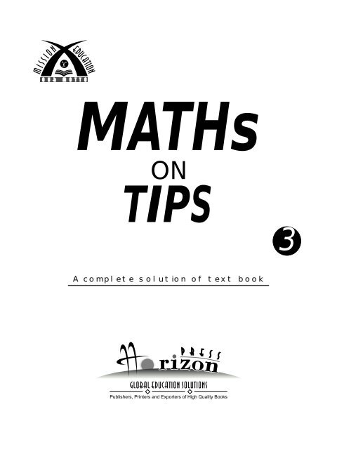 Maths on Tips - Part 3.pdf - School Books Publishers India