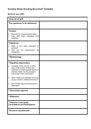 Scrutiny Study Scoping Document Template