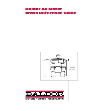 Baldor AC Motor Cross Reference Guide
