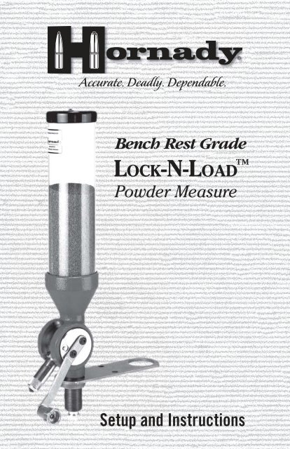 Lock-N-Load Bench Rest Powder Measure - Hornady