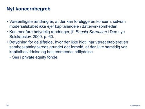 Skatteretlige konsekvenser af selskabsreformen - Corit Advisory