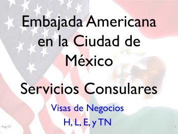 Embajada Americana en la Ciudad de MÃ©xico Servicios Consulares