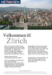 Zurich Reiseguide copyright www.reiseplaneten.no