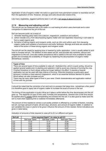 Eggplant Integrated Pest Management AN ECOLOGICAL GUIDE