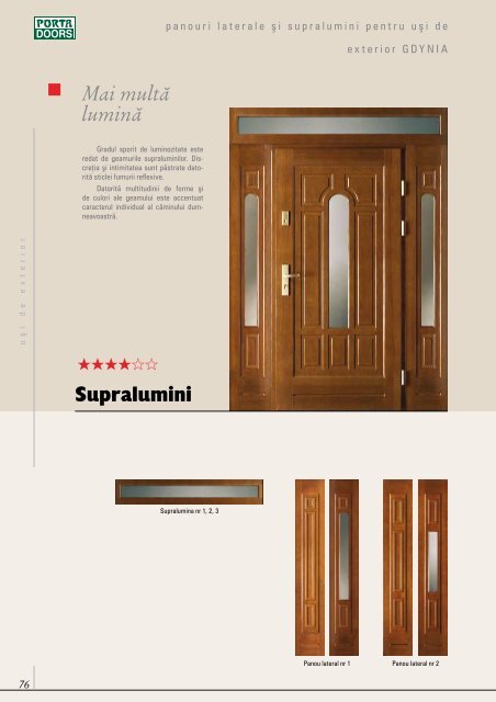 catalogul PortaDoors - Usi Porta Doors