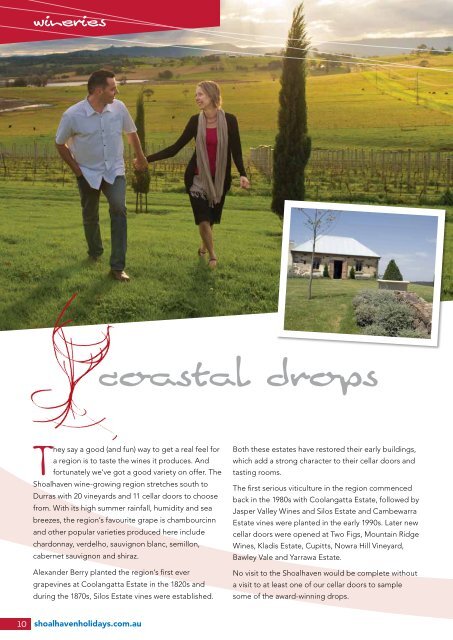 indulge brochure - Shoalhaven Holidays