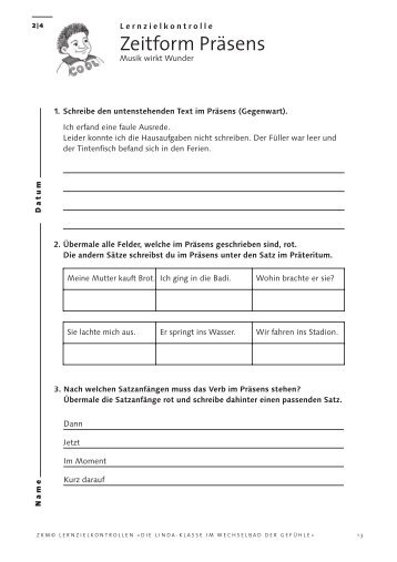 Die Linda-Klasse, Lernzielontrolle und Test Band 2, Korrigenda