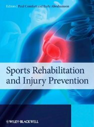 Sports Rehabilitation and Injury Prevention. - Institute of Physical ...