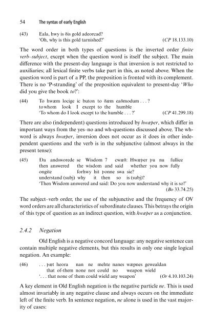 The Syntax of Early English - Cryptm.org