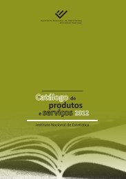CatÃ¡logo de produtos e serviÃ§os 2012 - INE